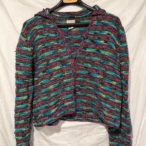 Sigrid Olsen Sport Colorful V-Neck Sweater